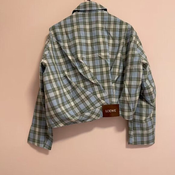 Checked draped jacket - Picture 9 of 14